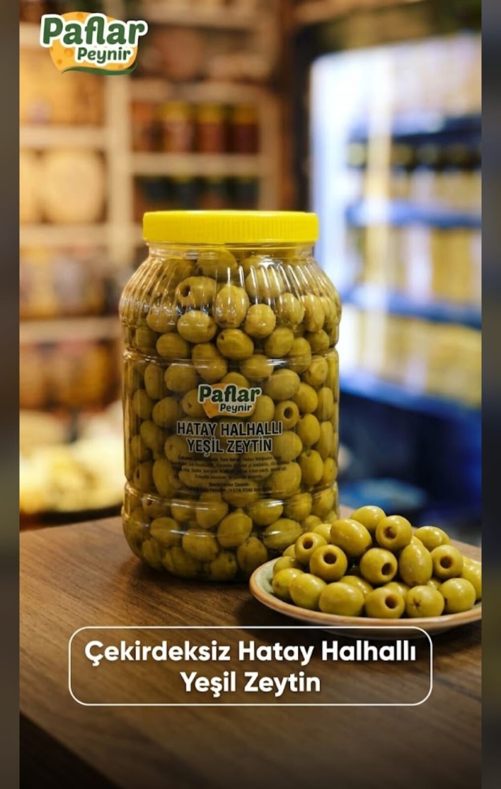 Halhalı Zeytin Çekirdeksiz 3 KG NET