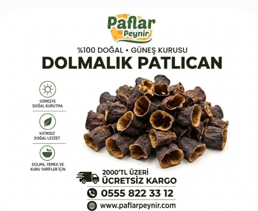 Dolmalık Kuru Patlıcan50 Adet