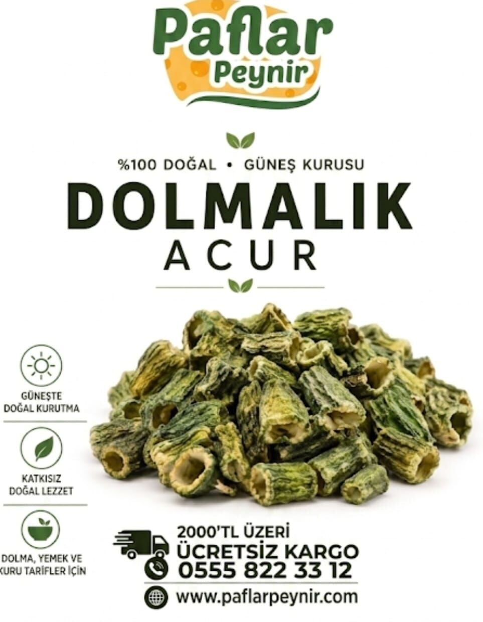Kuru Acur Dolmalık 50 Adet