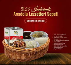 %25 İndirimli Anadolu Lezzetleri Sepeti