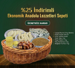 %25 İndirimli Ekonomik Anadolu Lezzetleri Sepeti