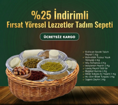 %25 İndirimli Fırsat Yöresel Lezzetler Tadım Sepeti