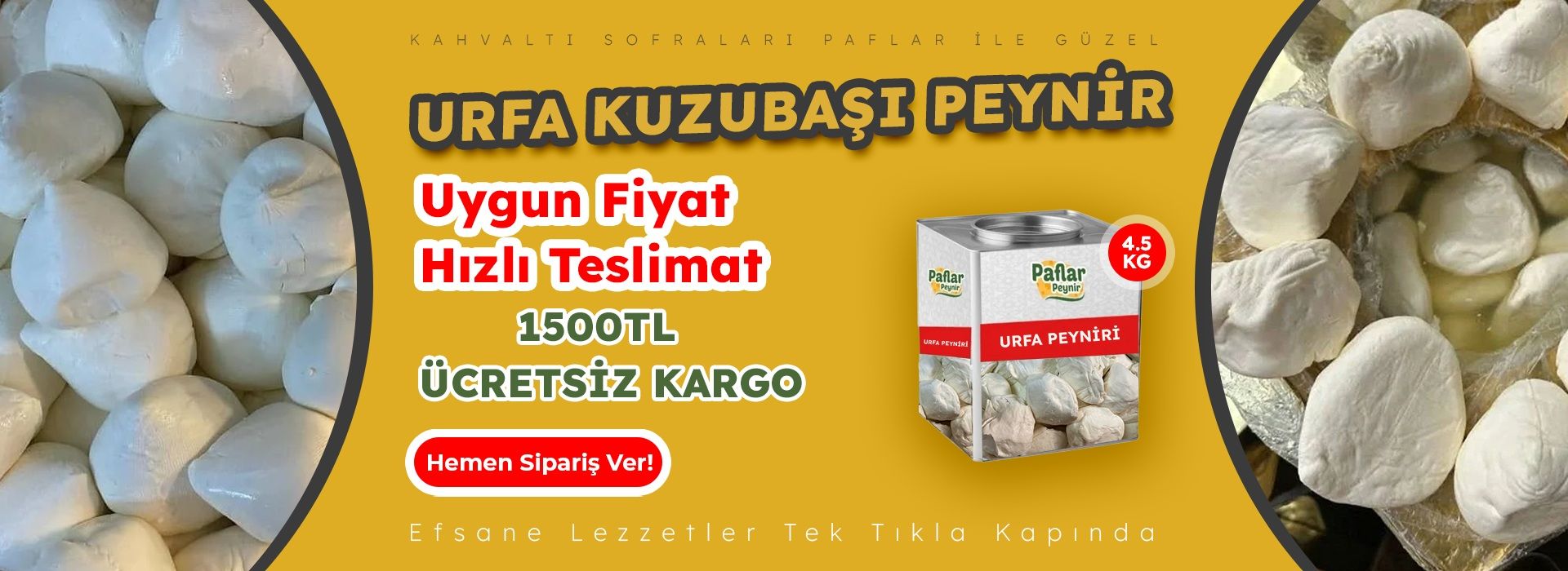 Urfa Kuzubaşı Peynir'de Kampanya
