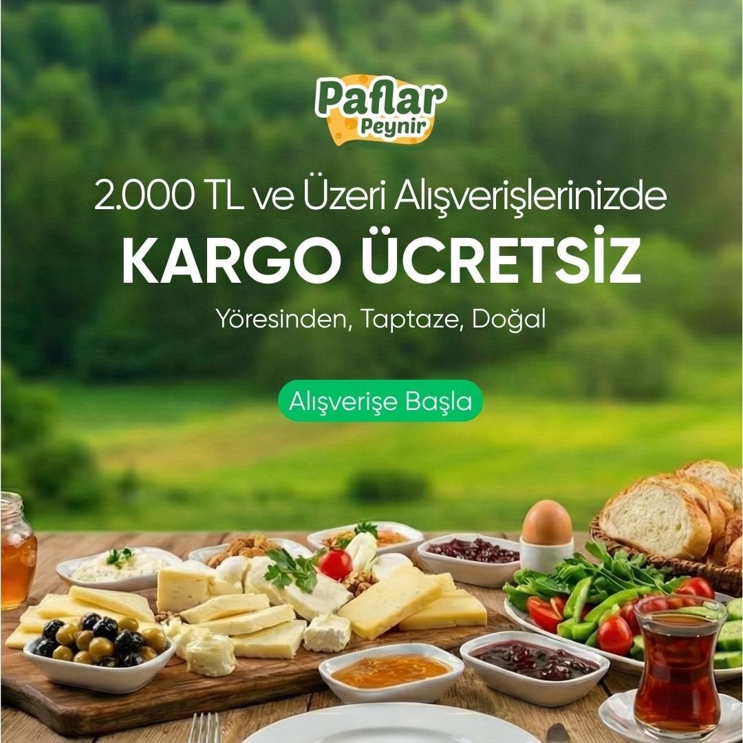 2000 TL Üzeri Ücretsiz Kargo